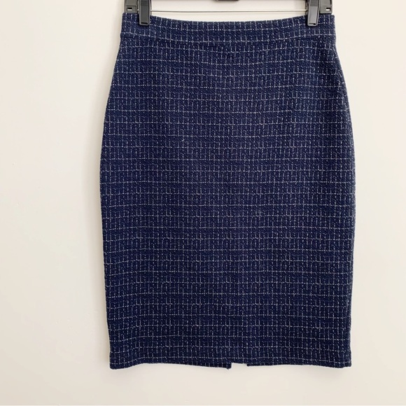 EUC Anthropologie Maeve Plaid Hoop Zipper Knit Pencil Skirt Size S - Picture 1 of 10